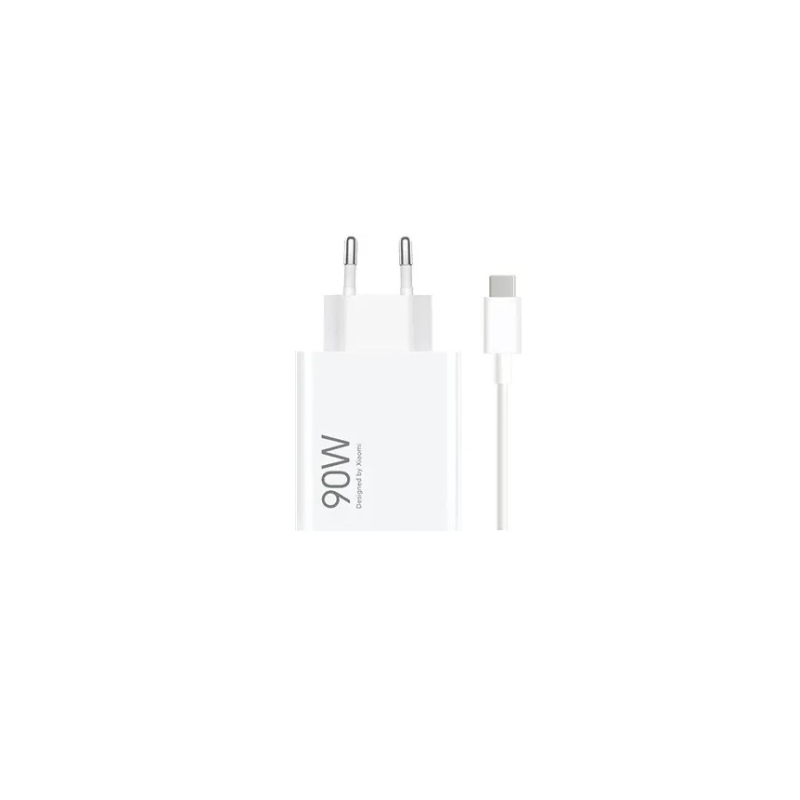 Chargeur mural universel Xiaomi HyperCharge 90 W GaN - USB-A - Charge rapide - Blanc