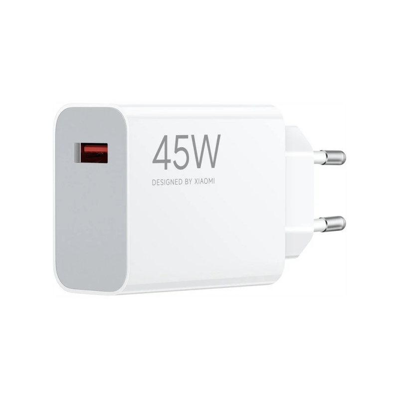 Chargeur mural Xiaomi 45 W QC3.0 - USB-A - Charge rapide - Blanc Chargeur mural Xiaomi 45 W QC3.0 - USB-A - Charge rapide - Blanc