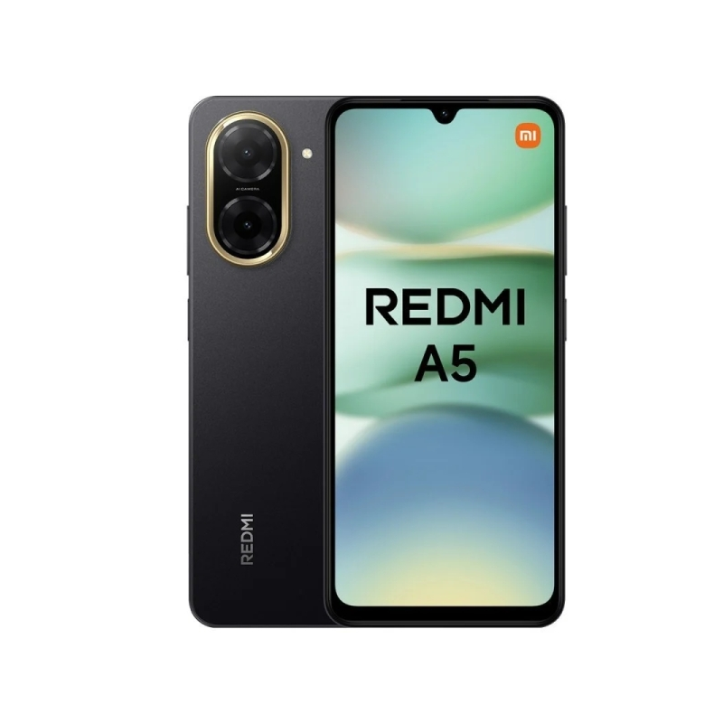 Smartphone Xiaomi Redmi A5, écran 6,88 pouces, 3 Go, 64 Go, caméra principale 32 MP, batterie 5 200 mAh, noir