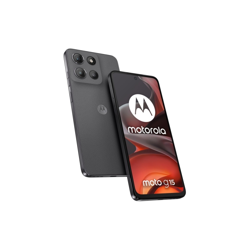 Smartphone Motorola Moto G15 (écran LCD 6,72") - 8 Go - 128 Go - Appareil photo 50 Mpx - Batterie 5 200 mAh - Charge 18 W - Gris