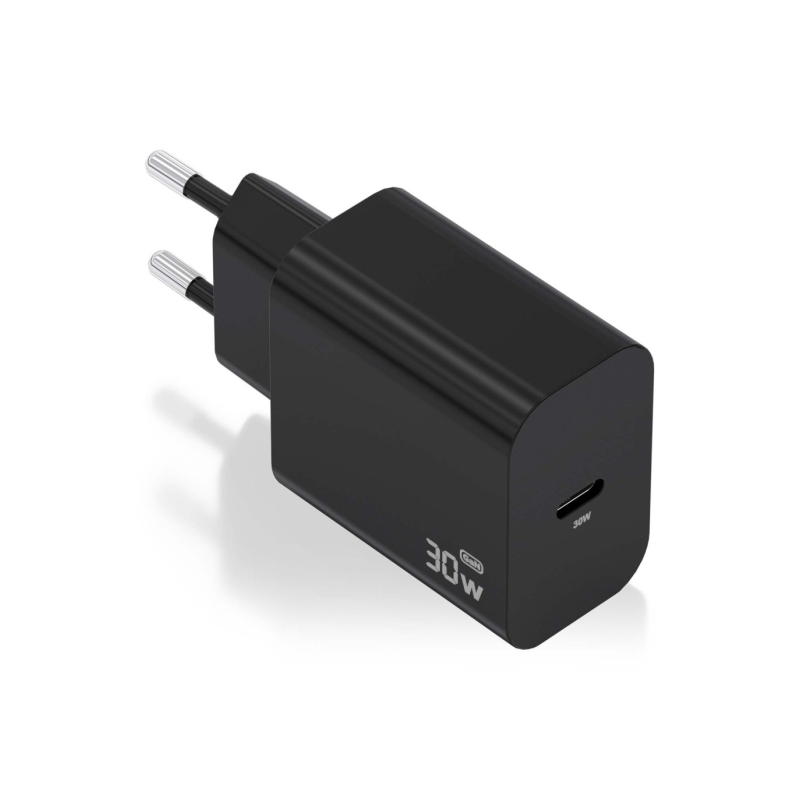 Chargeur Aisens 30 W GaN - USB-C PD3.0 - Noir