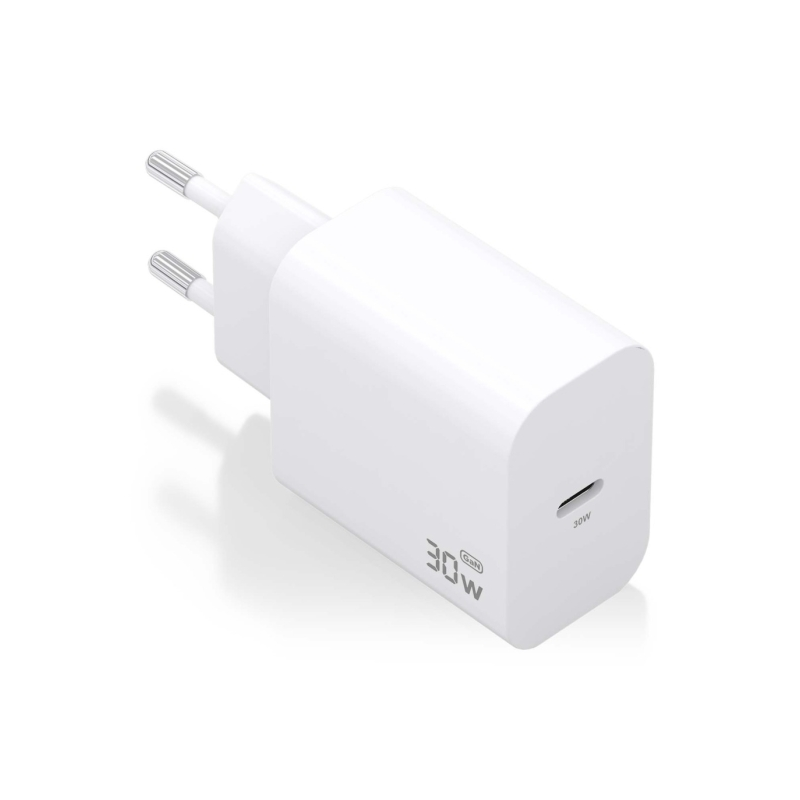 Chargeur Aisens GaN 30 W - USB-C PD3.0 - Blanc