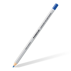 LOT de 12 Crayon de couleur hexagonal Staedtler Lumocolor 108 - Spécial surfaces lisses - Marquage opaque - Bleu