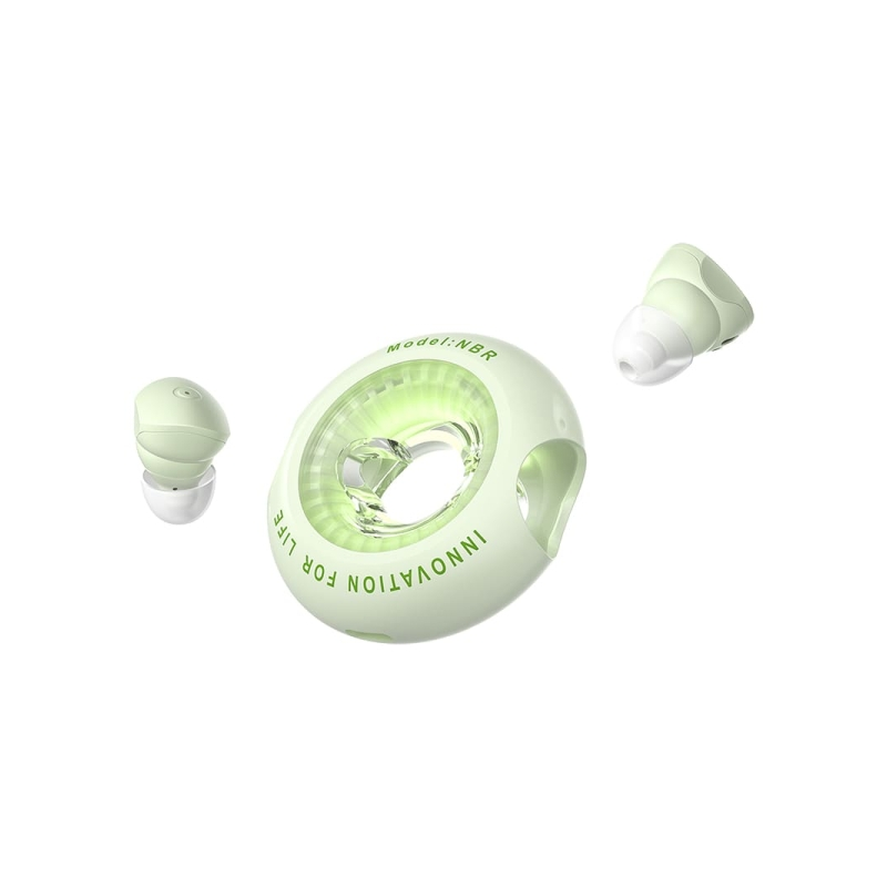 Casque Bluetooth 5.3 Vention Tiny T17 avec étui de chargement - True Wireless - Autonomie 6 h - LED - Vert