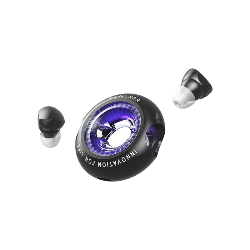 Casque Bluetooth 5.3 Vention Tiny T17 avec étui de chargement – True Wireless – Autonomie 6 h – LED – Noir