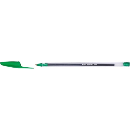 ✅ LOT de 50 Stylo Bille Molin Pointe Moyenne - Encre Huile - Séchage Rapide - Couleur Vert couleur vert en stock