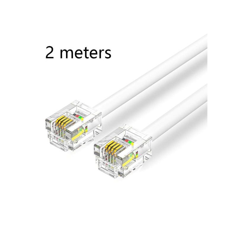 Câble téléphonique Vention RJ11 - 2 m - Blanc