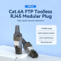 Connecteur de câble réseau FTP Vention RJ45 Cat.6 - Sans outil - Gris