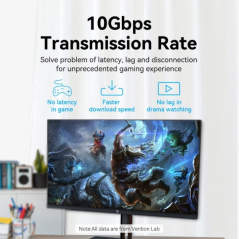 Connecteur de câble réseau FTP Vention RJ45 Cat.6 - Sans outil - Gris