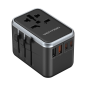 Chargeur de voyage universel Vention GaN - 2xUSB-C, 2xUSB-A - 65 W - Noir