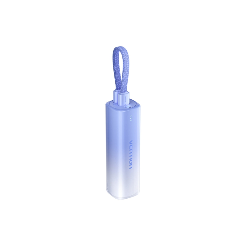 Batterie externe Vention 5000 mAh - USB-C, Lightning - Charge rapide 20 W - Bleu