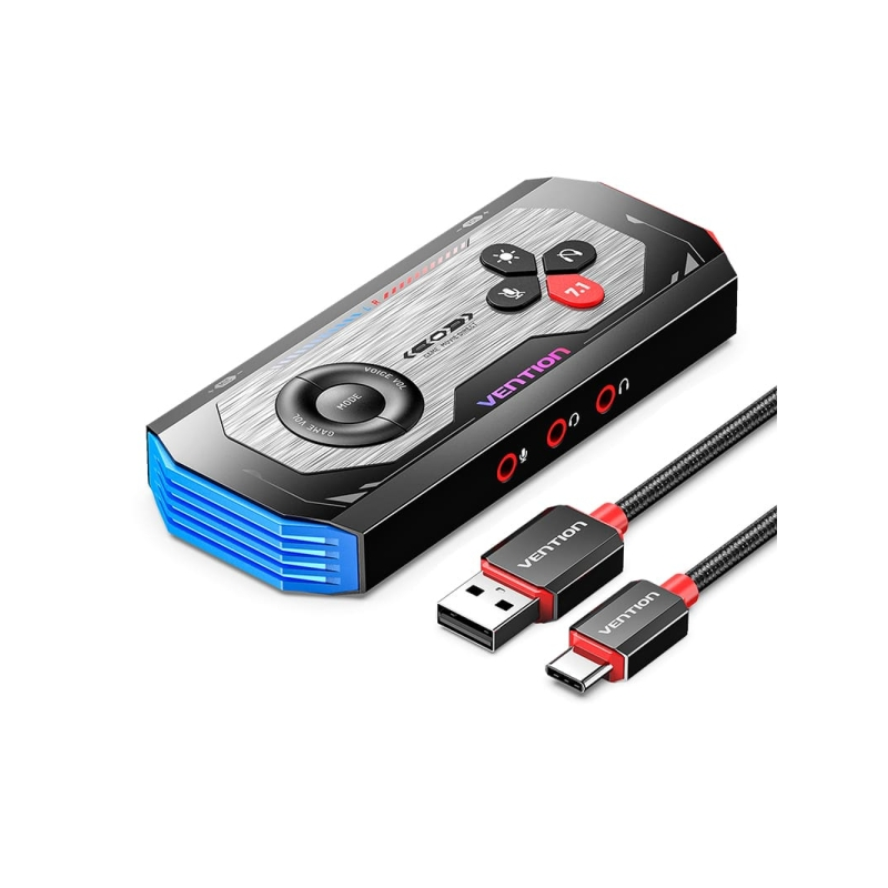 Carte son gaming Vention USB-C - 7.1 - Gris