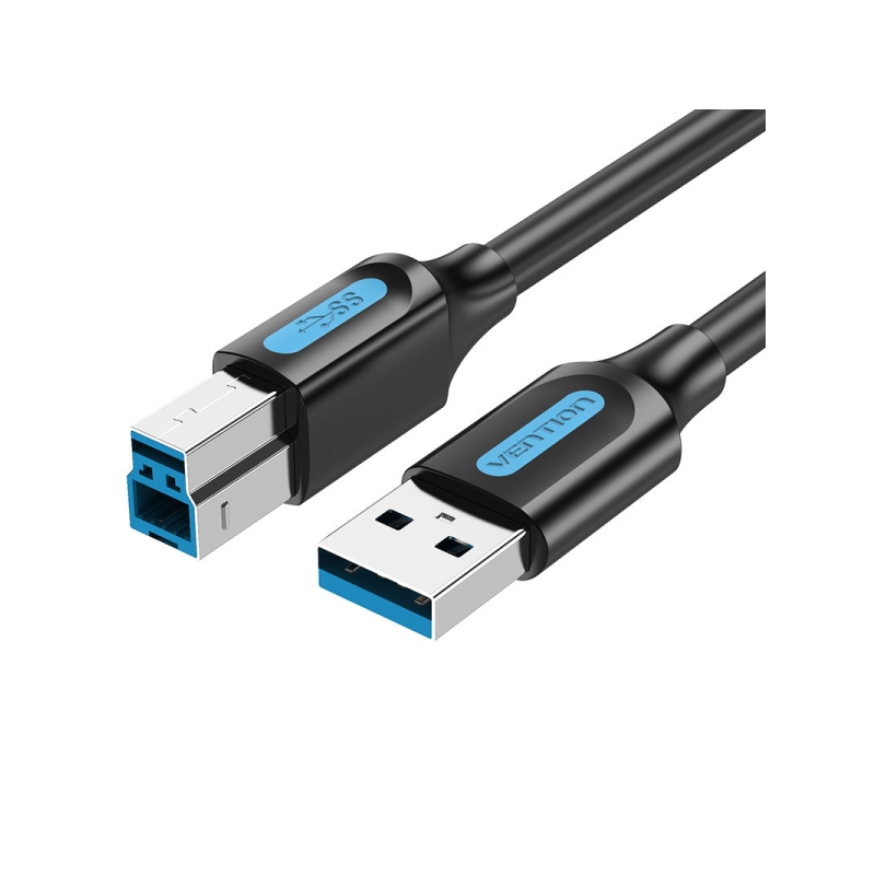 Câble USB-A 3.0 vers USB-B Vention - 0,5 m - Noir