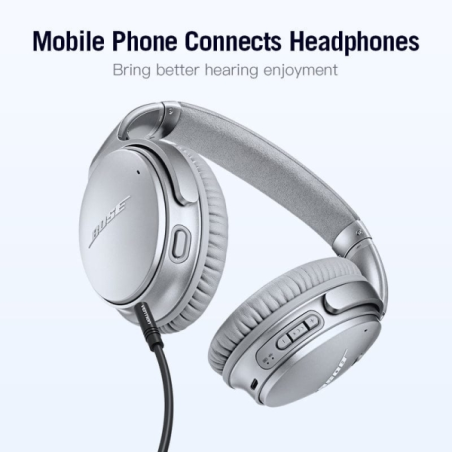 Câble stéréo Vention Jack 3,5 mâle vers Jack 2,5 mâle - 2 m - Noir