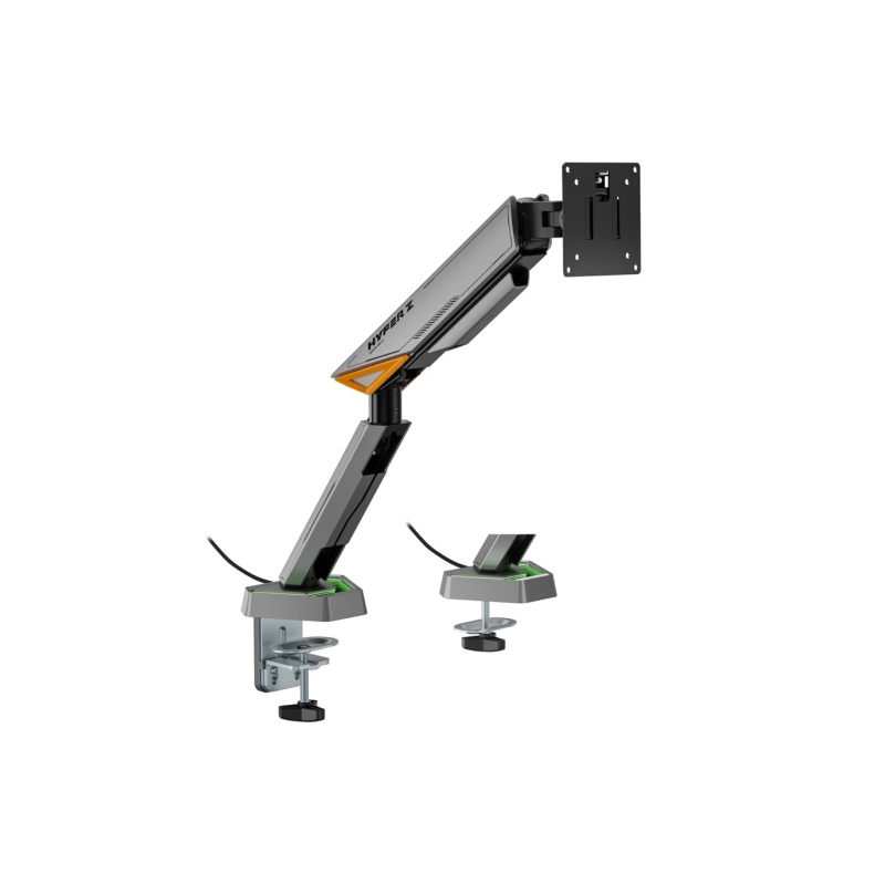 Support de table pivotant et inclinable à contrepoids pour moniteur-TV Aisens RGB Gaming 16 kg - 3 pivots - 1 bras - 17"-49"