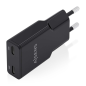 Chargeur Aisens Ultra Slim GaN 30W - 2xUSB-C PD3.0 QC4.0 - Noir