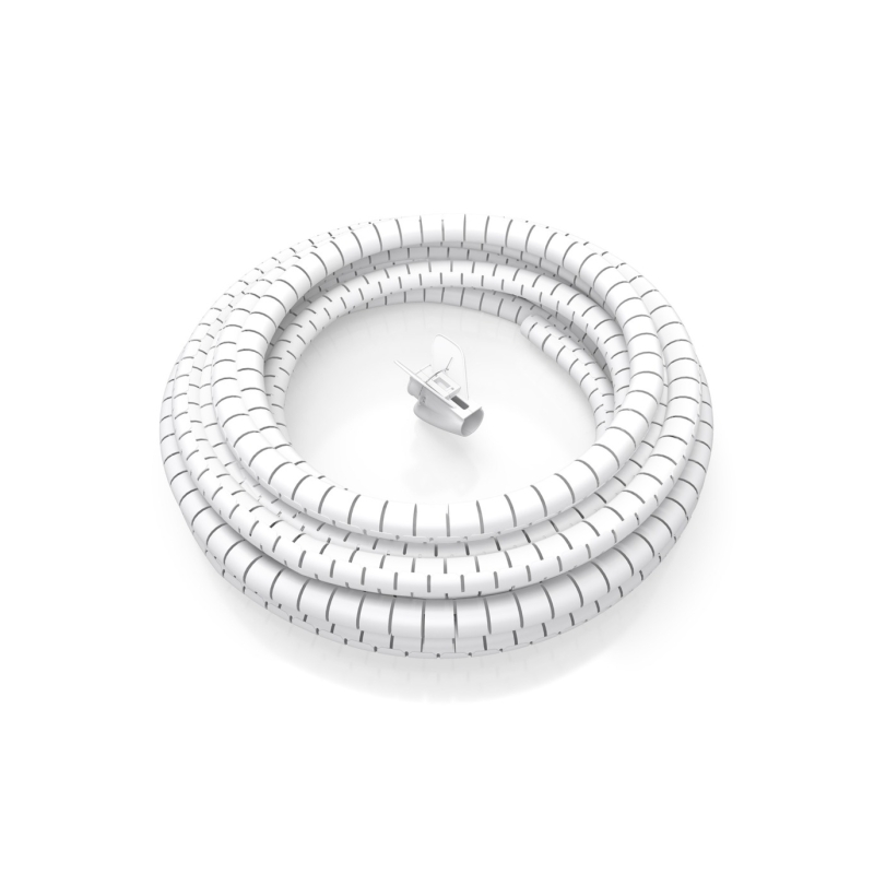 Organiseur de câbles spiralé Aisens 25 mm - 3,0 m - Blanc