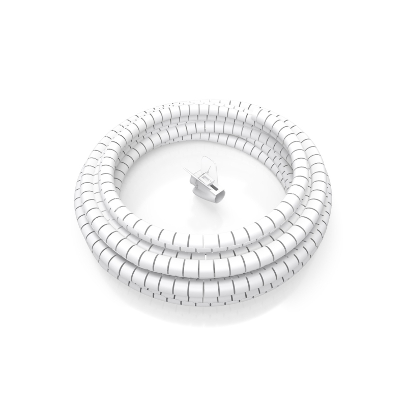 Organiseur de câbles spiralé Aisens 25 mm - 2,0 m - Blanc