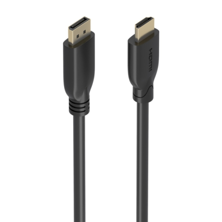 Câble convertisseur Displayport vers HDMI Aisens 4K à 60 Hz - DP-M vers HDMI-M - 7 m - Noir