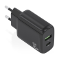 Chargeur Aisens GaN 30W - 1xUSB-C PD3.0 QC4.0 - 1xUSB-A QC3.0 - Noir