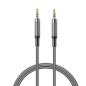 Câble audio XO NBR279C Jack 3,5 mm mâle vers Jack 3,5 mm mâle - 1 m - Tressé - Noir