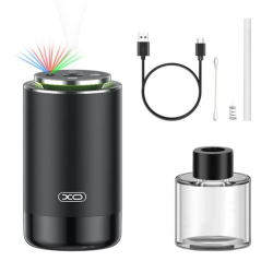 Humidificateur XO - Idéal pour les véhicules et les petits espaces - Batterie 300 mAh - Capacité 50 ml - LED - Couleur noire