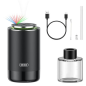 Humidificateur XO - Idéal pour les véhicules et les petits espaces - Batterie 300 mAh - Capacité 50 ml - LED - Couleur noire