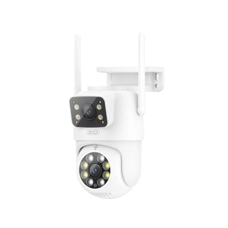 Caméra de surveillance WiFi double XO CR06 - FullHD - Détection de mouvement - Vision nocturne - Audio bidirectionnel