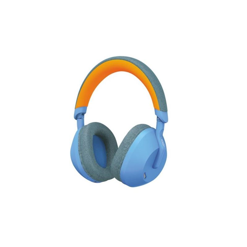 Casque Bluetooth 5.3 XO BE49 - Bandeau et coussinets confortables en tissu - Microphone intégré - Bleu