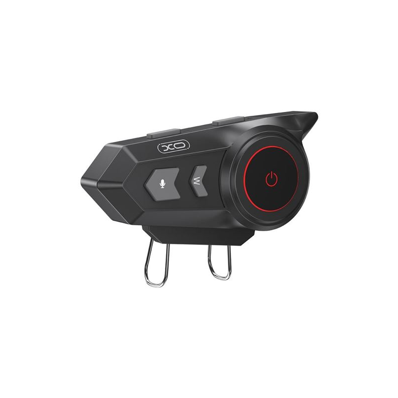 Intercom pour casque moto XO BE47 - Bluetooth 5.3 - Portée jusqu'à 20 m - Noir