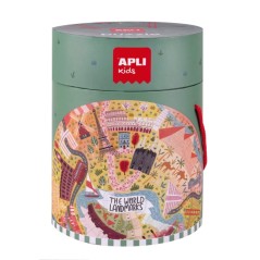 â Apli Puzzle Circulaire Monuments de 48 piÃ¨ces - Taille Ã50cm - Poster pour faciliter le montage - RecommandÃ en stock