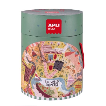 â Apli Puzzle Circulaire Monuments de 48 piÃ¨ces - Taille Ã50cm - Poster pour faciliter le montage - RecommandÃ en stock