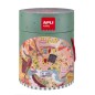 Apli Puzzle Circulaire Monuments de 48 pièces - Taille Ø50cm - Poster pour faciliter le montage - Recommandé pour les enfants à