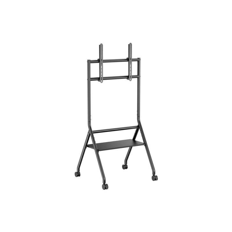 Support de sol Aisens ECO avec roulettes - 1 plateau pour écran interactif/TV 80 kg de 37 à 86 - Noir