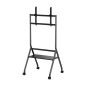 Support de sol Aisens ECO avec roulettes - 1 plateau pour écran interactif/TV 80 kg de 37 à 86 - Noir