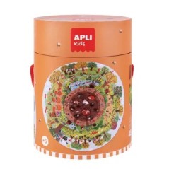 ✅ Apli Puzzle Circulaire de la Biosphère de 48 Pièces - Taille Ø50cm - Poster pour un Montage Facile - Recomm en stock