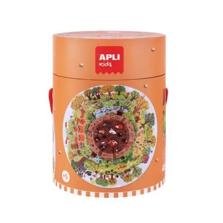 ✅ Apli Puzzle Circulaire de la Biosphère de 48 Pièces - Taille Ø50cm - Poster pour un Montage Facile - Recomm en stock