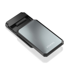 Boîtier externe Aisens 2,5" ASE-2529B 9,5 mm SATA vers USB 3.0/USB3.1 GEN1 - Noir/Gris