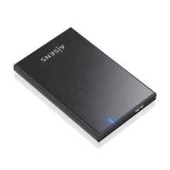Boîtier externe Aisens 2,5" ASE-2528B 9,5 mm SATA vers USB 3.0/USB3.1 GEN1 - Noir