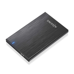 Boîtier externe Aisens 2,5" ASE-2528B 9,5 mm SATA vers USB 3.0/USB3.1 GEN1 - Noir
