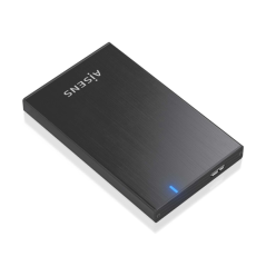 Boîtier externe Aisens 2,5" ASE-2527B 9,5 mm SATA vers USB 3.0/USB3.1 GEN1 - Noir