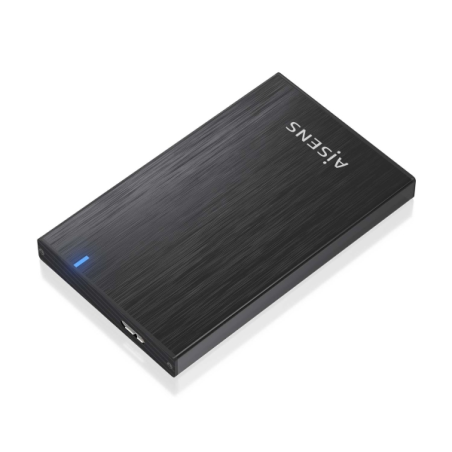 Boîtier externe Aisens 2,5" ASE-2527B 9,5 mm SATA vers USB 3.0/USB3.1 GEN1 - Noir