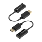 Convertisseur Aisens DISPLAYPORT vers HDMI 4K@60HZ - DP/M-HDMI/H - 15cm - Noir