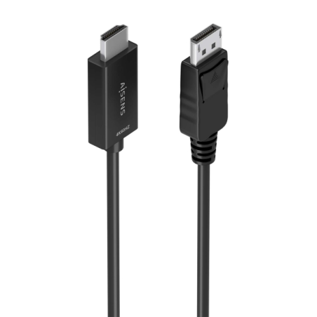 Câble convertisseur Aisens DISPLAYPORT vers HDMI 4K@60HZ - DP/M-HDMI/M - 2,0 m - Noir