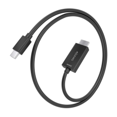 Câble convertisseur Aisens MINI DP vers HDMI 4K à 60 Hz - MINI DP/M-HDMI/M - 1,0 m - Noir