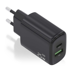 ✅ Chargeur Aisens 25W - 1xUSB-C PD3.0 - 1xUSB-A QC3.0 - Noir couleur Noir en stock
