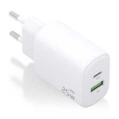 ✅ Chargeur Aisens 25W - 1xUSB-C PD3.0 - 1xUSB-A QC3.0 - Blanc couleur Blanc en stock