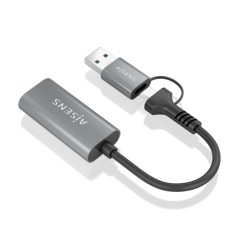 Convertisseur USB-A+USB-C vers HDMI Aisens Aluminium 1080P@60HZ 15cm G