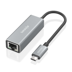 Convertisseur Aisens USB3.1 GEN1 USB-C vers Gigabit Ethernet 10/100/1000 MBPS - 15 cm - Gris
