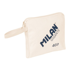 Sac à main Milan Serie 1918 Giant 403 - Taille 26,5x22x3cm - Fermeture à glissière - 100% Coton - Couleur Beige